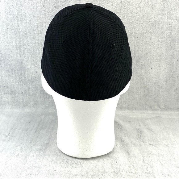 Bubble Mansion Black Fitted Ball Cap Sz S/Med Pre-curved Bill with White Accent - Picture 4 of 11